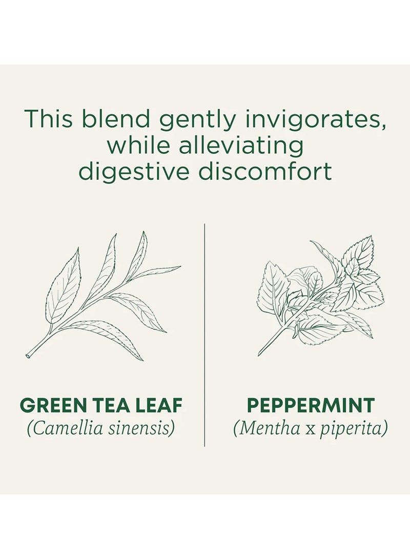 Traditional Medicinals Organic Green Tea Peppermint, Herbal Supplement, Caffeine Free, 16 Tea Bags 24grams Pack of 16 - Image 2